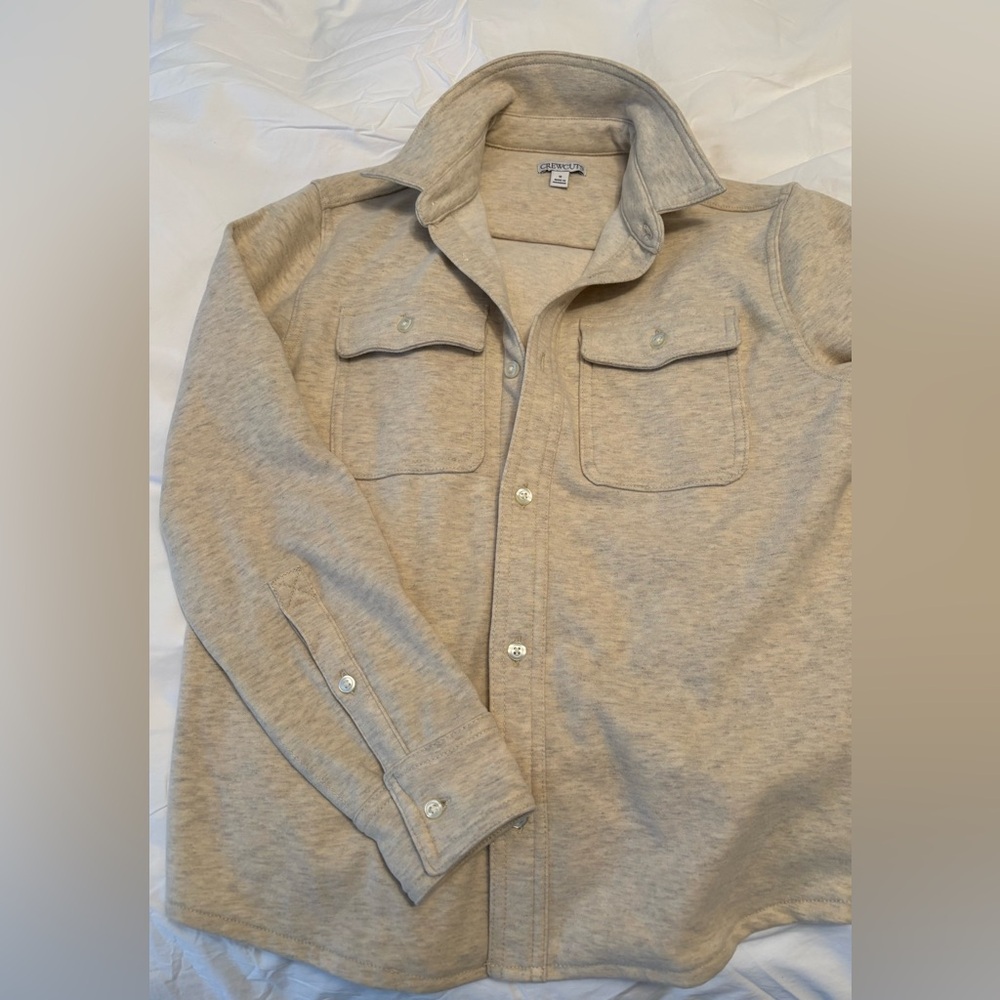 Crewcuts Heavyweight Seaboard soft-knit shirt in Heather beige—never worn!